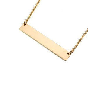 3-Tone Stainless Steel Bar Necklaces