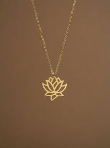 Silver and Gold Plated Rose Necklace